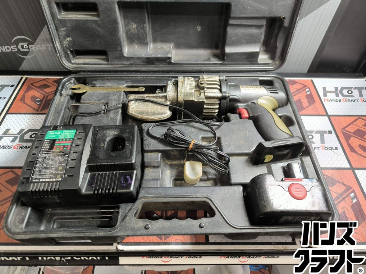 ▲【現状品】【通電確認のみ】育良 コードレス鉄筋カッター IS-MC16L ケース/バッテリー/充電器 IKURA【ハンズクラフト飯塚店】【中古】｜ハンズクラフト 店