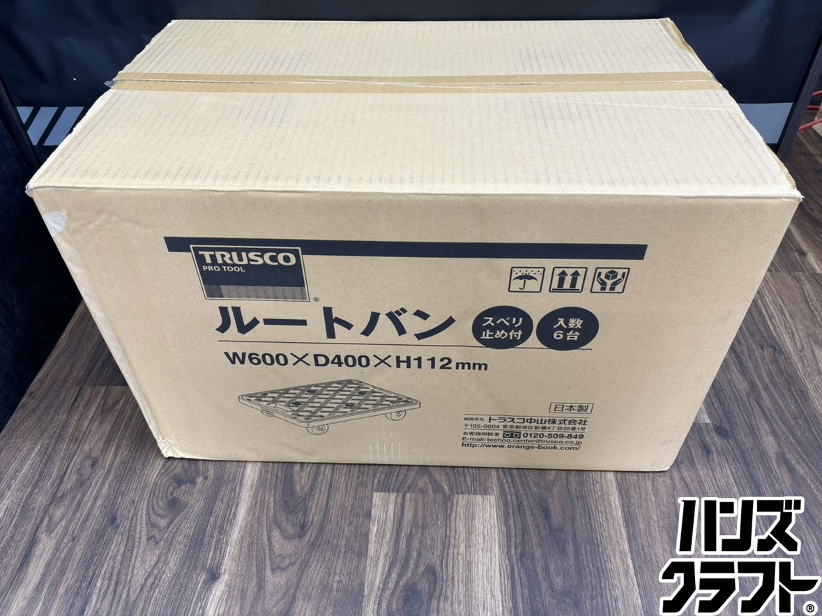 ♭【未使用品】TRUSCO トラスコ中山 MP-600 樹脂製平台車 ルートバン 400&times;600 6台入り グリーン【中古】【熊本けやき通り店】｜ハンズクラフト 店