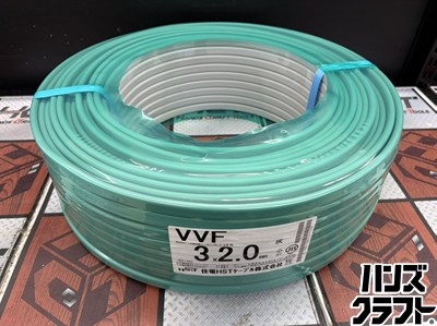■【送料無料】【未使用】住電HST VVFケーブル 3×2.0mm 100m 3芯 3C 赤白黒 電材 電線 Fケーブル【ハンズクラフト宮崎新名爪店】|ハンズクラフト 店
