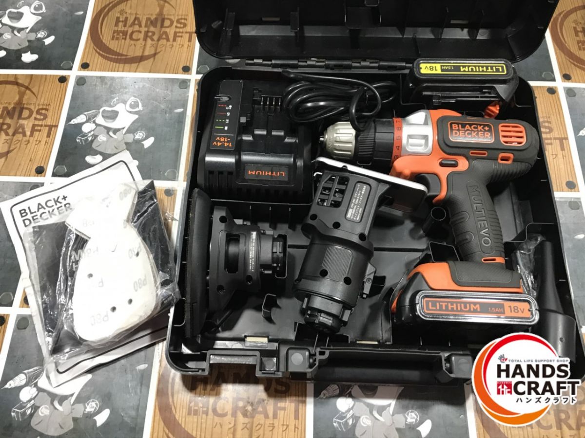 ◆【中古品】BLACK＋DECKER コードレスマルチツール 第一義的 EVO183B1 18V