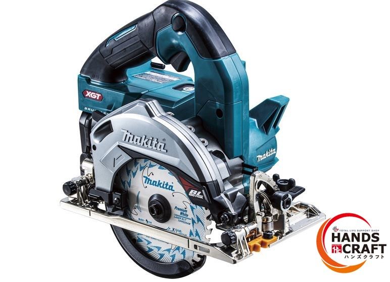 ☆【未当て嵌める】マキタ makita 125粍申し受ける式マルノコ HS006GRDX 40Vmax 40V2.5Ah バッテリ×2本 申し受ける器付 無線電話聯絡相応う 鮫肌チップソー付 純然たる品【新古品】【中古】