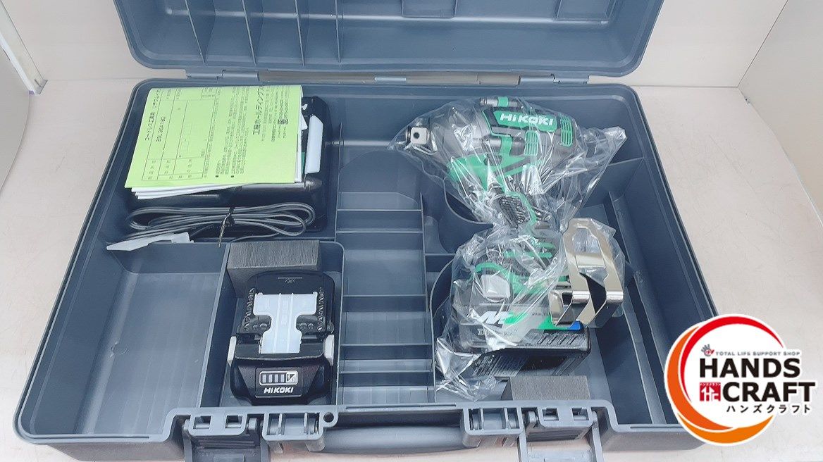♪ 【未当てはめる品】 HIKOKI 36V コードレスインパクトレンチ WR36DD(2XPS) フルセット(完全無欠乾電池2個 申し受ける器) ハイコーキ【中古】♪♪