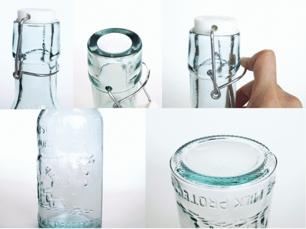 楽天市場 スイングボトル ガラスボトル エコガラスボトル スイングトップ式 ｍｉｌｋ 容量 1l 5850509 送料別 通常配送 ガラス瓶 ガラス 瓶 ふた付き 蓋付 リサイクルガラス ハンズマン
