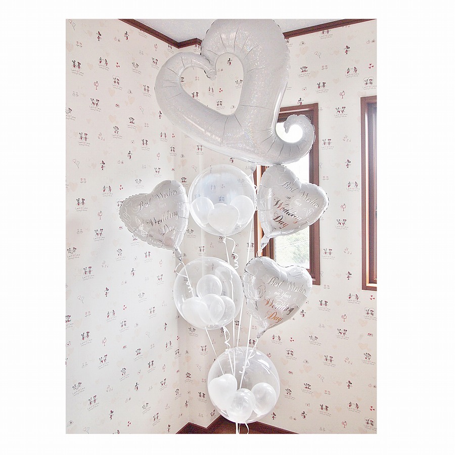 結婚式 祝電 電報 バルーン おしゃれ ウエディングバルーン電報 ヘリウムバルーン ホワイトウエディング チェーンハートご結婚祝い 結婚式バルーン 婚約祝い 記念日 バルーン電報サプライズバルーン パーティバルーン開店記念 ヘリウムガス 土曜営業 Mowasay Com