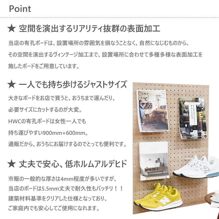 有孔ボード単品サイズ900mm×600mm×5.5mm2枚入りカラー白ホワイト黒ブラックピッチ25mm30mm壁面棚ディスプレイ収納小物掛けDIY壁天然木板おしゃれつっぱりインテリアアサヒ多孔ボード