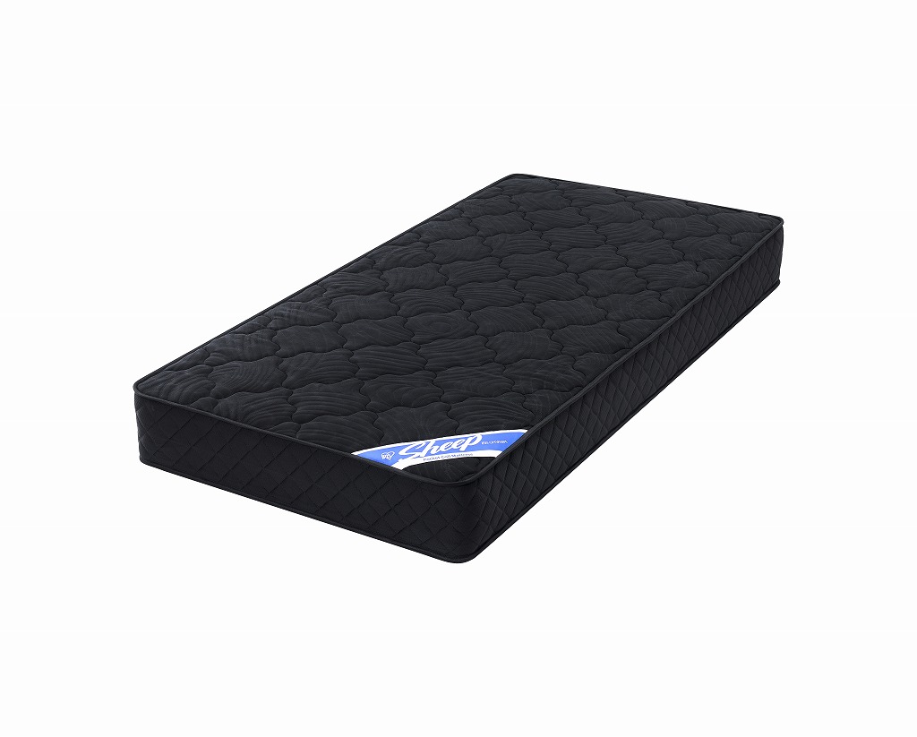 アイリスオーヤマ 眠りを変える ポケットコイルマットレス 極厚20cm ウレタン入り シングル ブラック PMTS20N-S IRIS OHYAMA