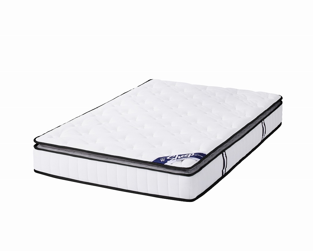 アイリスオーヤマ Sheep 眠りを変えるポケットコイルマットレス セミダブル 3ゾーン構造&ピロートップ 厚さ23cm K100534 IRIS OHYAMA