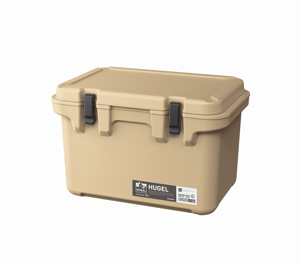 アイリスオーヤマ 【30時間保冷】HUGEL クーラーボックス 40L ベージュ TC-40 IRIS OHYAMA｜HandY Online Store