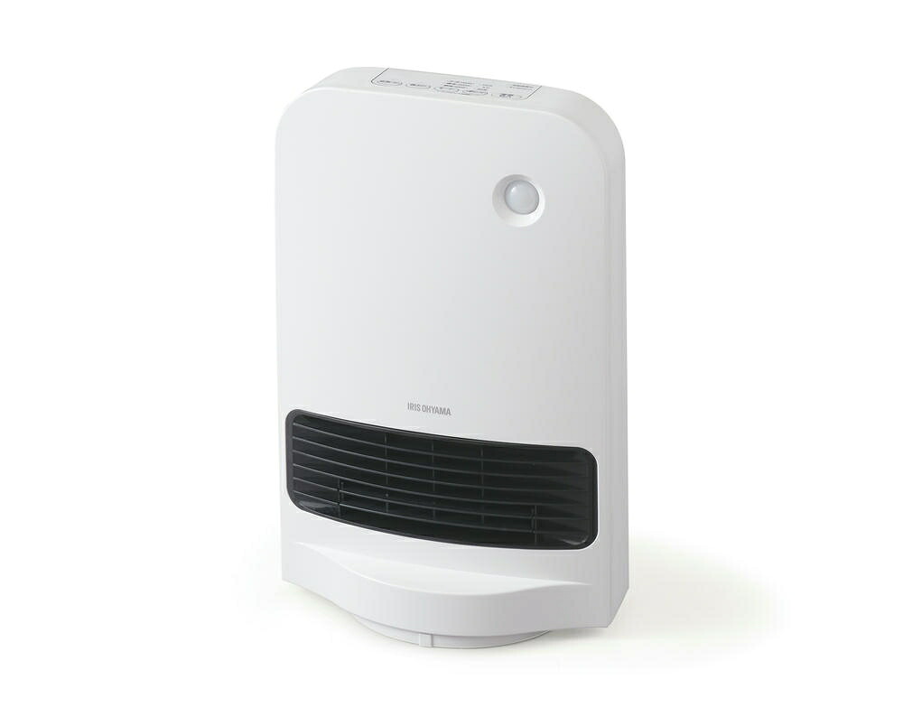 アイリスオーヤマ ヒーター セラミックファンヒーター 人感センサー付き 幅260×奥行185×高さ410mm 節電 省エネ 大風量 首振りタイプ 1200W 転倒オフ機能 速暖 小型 切り忘れ防止 ホワイト IRIS OHYAMA JCH-12TDSW1-W