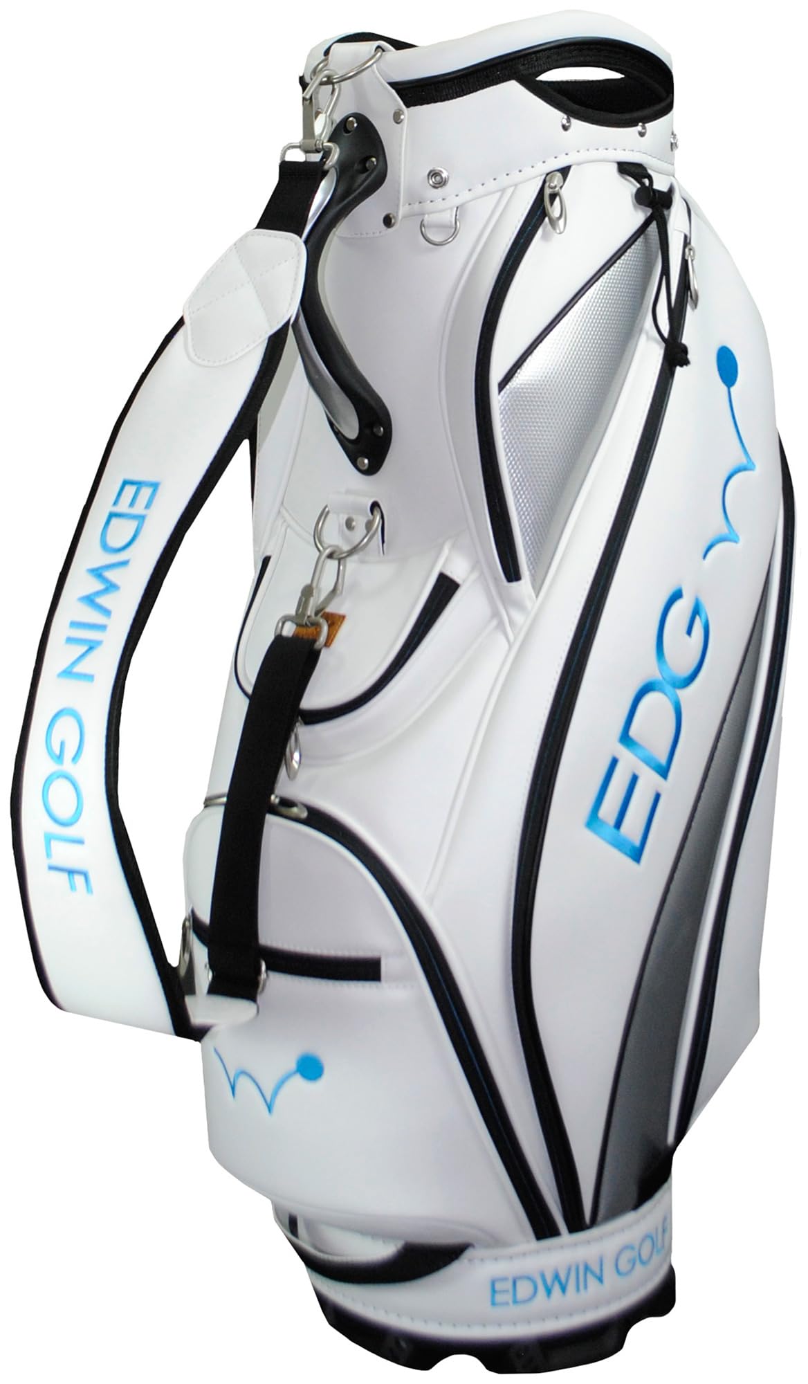 エドウィンゴルフ(Edwin Golf) 9.5型キャディバッグ ホワイト EDCB-3477