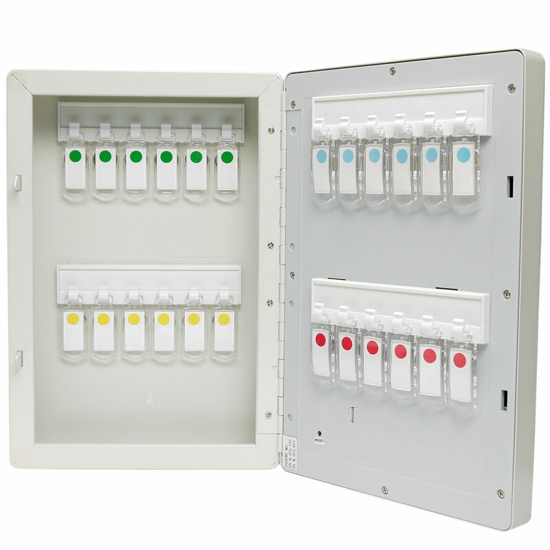 【楽天市場】キーボックス 暗証番号 24本吊 壁掛け テンキー キーレス 暗証番号タイプ 非常解錠キー付 電池式 インテリア セキュリティー