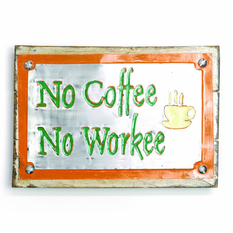 楽天市場 アンティーク風 デザインボード ブリキ看板 壁掛け レトロ風木製看板 メタルプレート コーヒー Second Floor