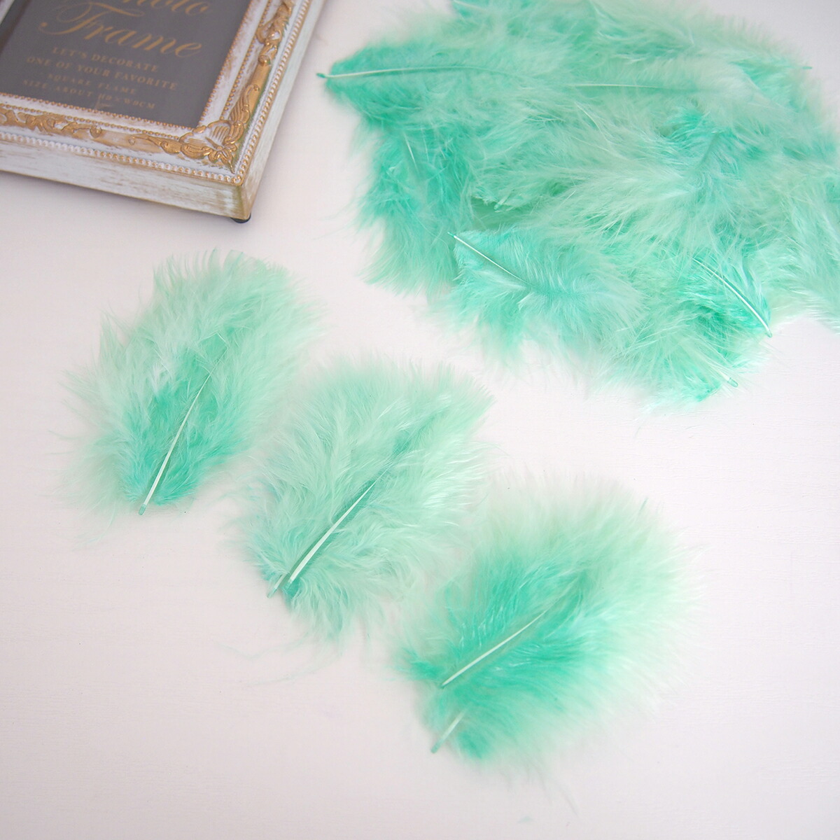 楽天市場】鳥の羽根 国内加工 天然フェザー パーツ マラボーSサイズ(2g