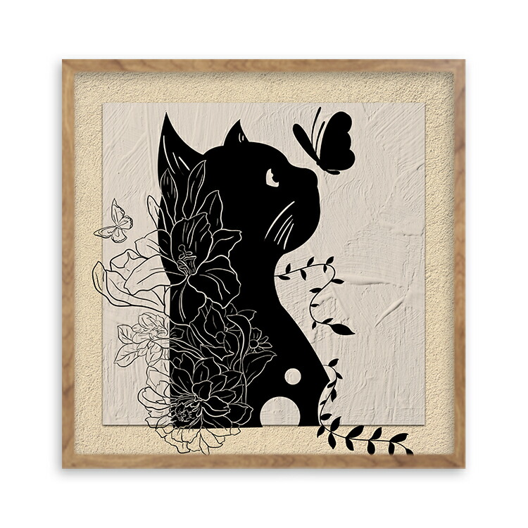 楽天市場】額絵 K.RISA かわいい猫の額絵 ねこ 4種類 あそぼーよ/待ち