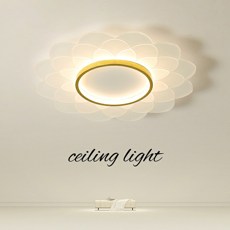 【レビュー特典・5年保証】LED シーリングライト 北欧 調光調色 アクリル おしゃれ リモコン付き 明るい 6畳 8畳 子供部屋 和風 シンプル 可愛い 引掛け 照明器具 天井照明 室内 リビング 居間 洋室 寝室 ダイニング 小型 節電 省エネ 丸 インテリア ライト 花 フラワー