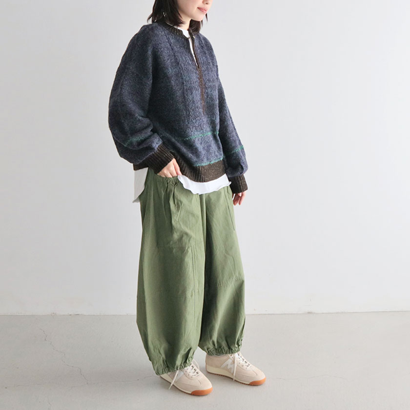 楽天市場】grinコットンリネンシーチング カーブパンツ : hanger楽天市場店