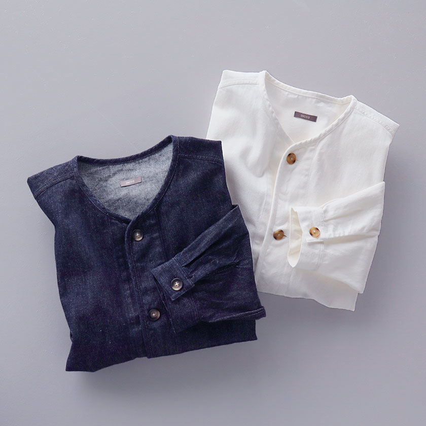 【SALE20%OFF!】ORCHID10ozムラ糸デニム ノーカラージャケット｜hanger店 12,813円