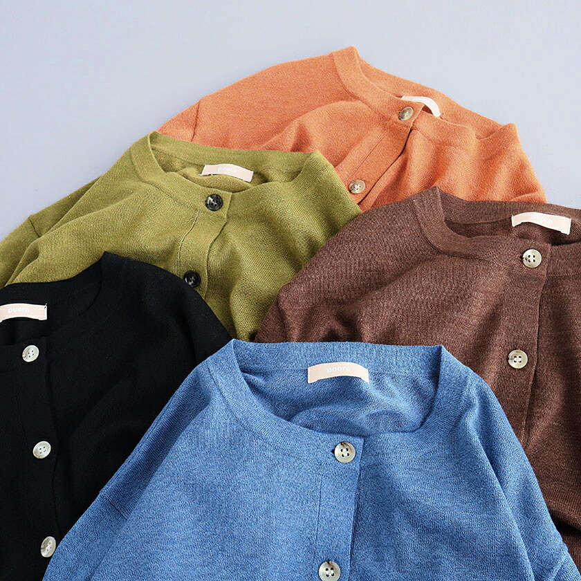 \u003cbr /\u003e\u003cbr /\u003epoora\u003cbr /\u003e\u003cbr /\u003eリネン雑ぜ合わせる Crew-neck Gather-cuff ジレー