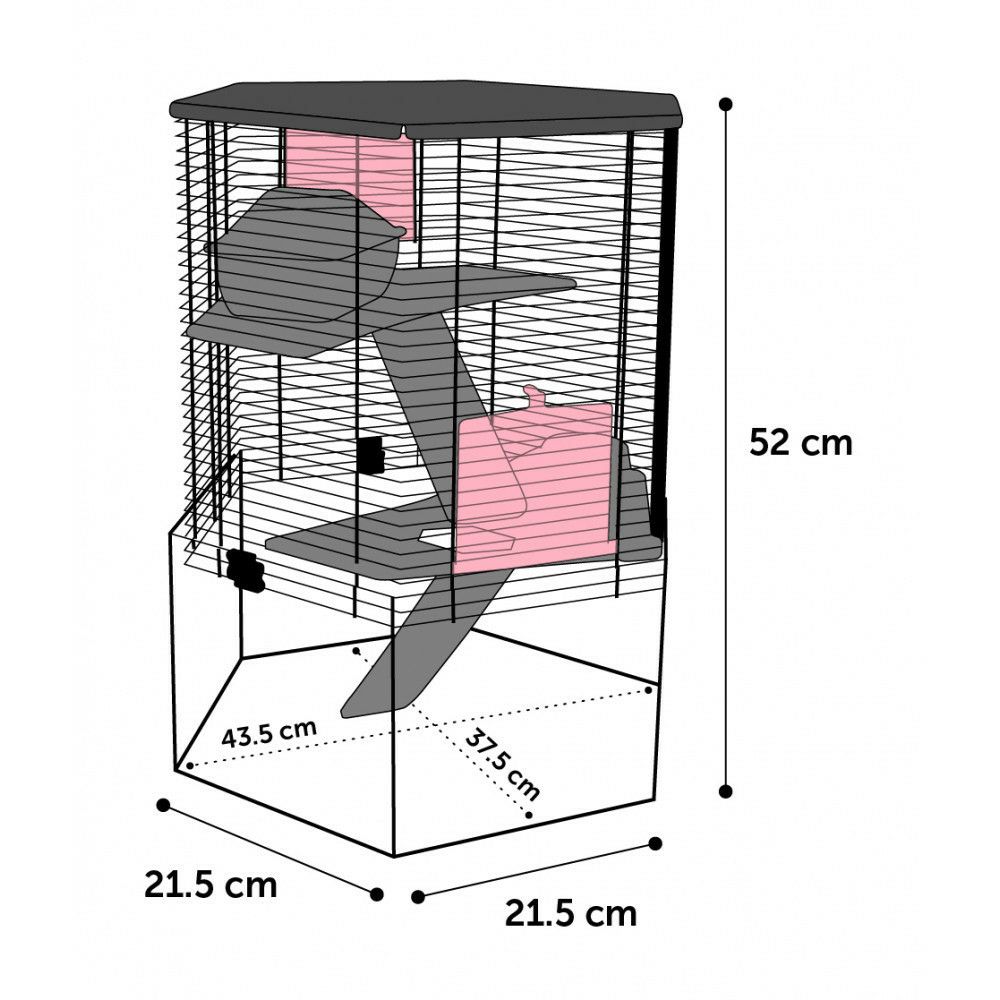 新品即決 楽天市場 ベルギーflamingopet 小動物ケージ ベルギーflamingopet ハムスターケージ ウィトルヘキサゴンケージm Hangon 即納最大半額 Lexusoman Com