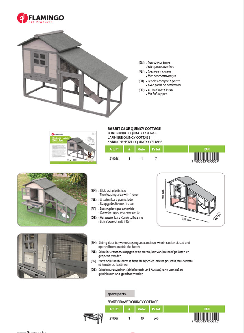 100 本物保証 新発売 ベルギーflamingopet 小動物ケージ ベルギーflamingopet うさぎ小屋 ラビットケージ クインシーコテージ 早割クーポン Mutupelayanankesehatan Net