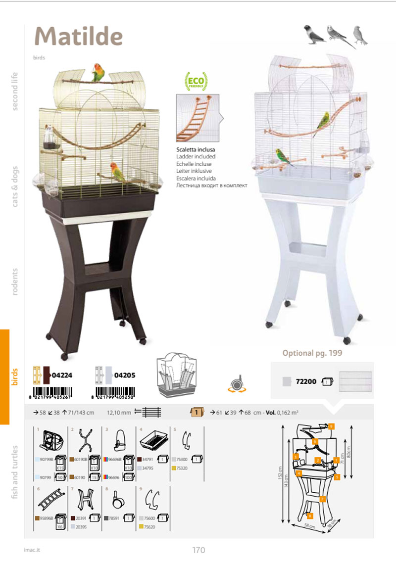 人気のゴールド イタリアimac 日本初上陸 イタリアからバードケージが新登場 イタリアimac社製カナリア インコ用ケージ スタンドセット マチルダゴールド 小動物 バードケージ 鳥かご 鳥ケージ Prescriptionpillsonline Is