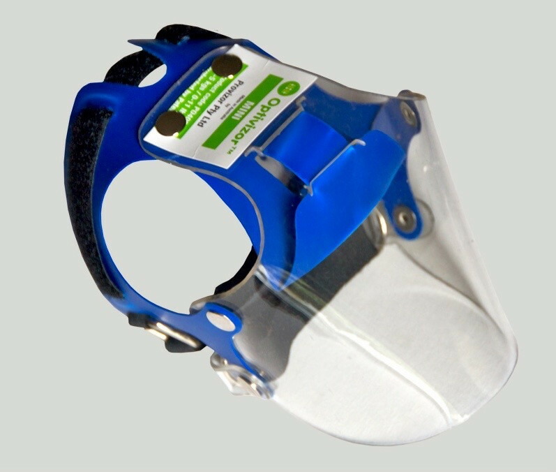 【オーストラリアOptivisor】横ではなく前に出ているのでストレスフリーなカラー！オプティバイザー　アイアンドフェイスプロテクションスタンダードノーズブリード　ミニ　紫外線カットタイプ【エリザベスカラー　介護　傷】※ミニのサイズは画像一番下です