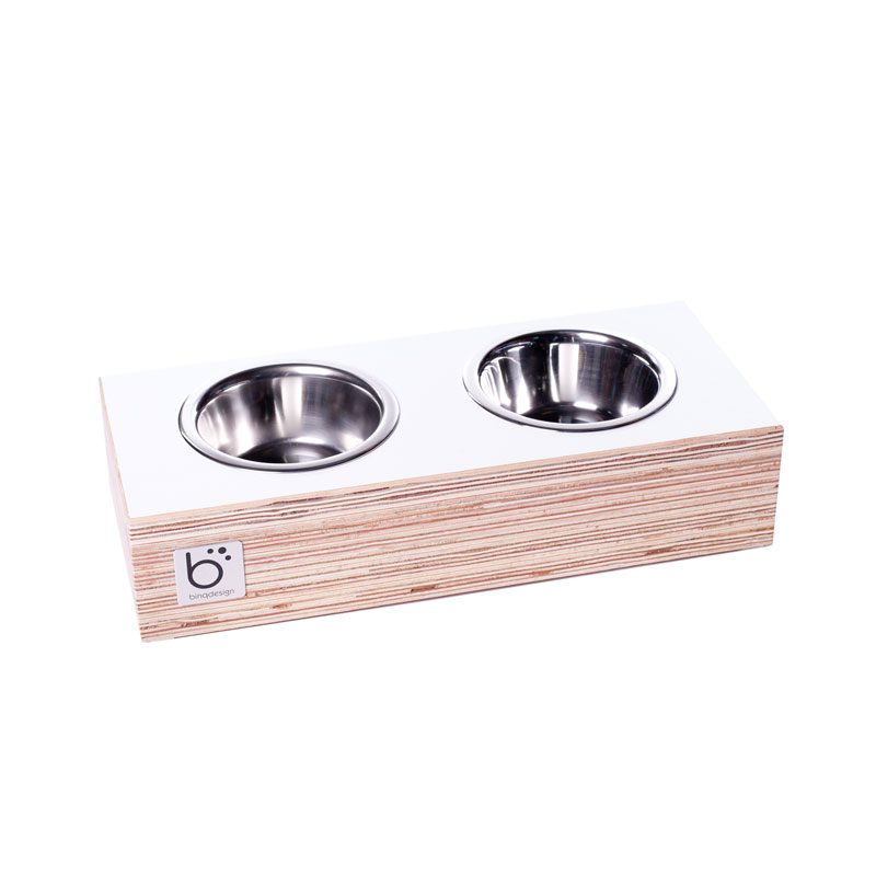 【オランダBing Design】 ビンクデザイン オールハンドクラフトインテリアフードボウル バイト&スラープフィーダーマルチ13cm biteslurp feeder MULTI (ホワイト) 【食器 給餌器 給水器 オランダ製 エコ インテリア】
