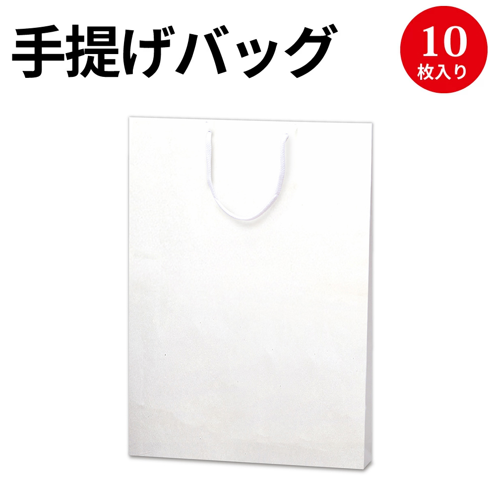 タカ印 ギフトバッグ 50-5401 手提げ 未晒無地 特大 50枚 【再入荷】