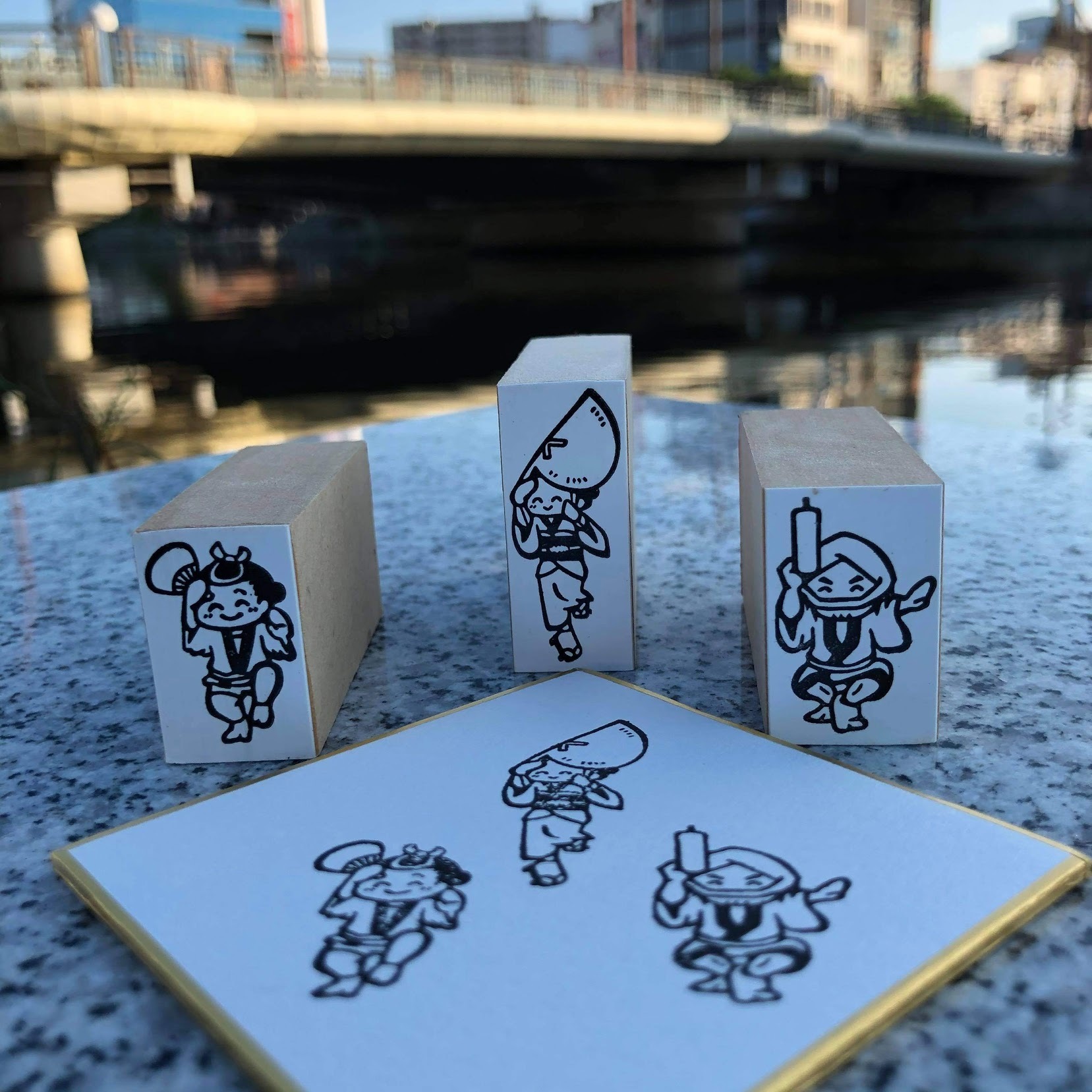 楽天市場 阿波踊りはんこ 男踊り イラスト デザイン スタンプ ゴム印 はんこアトリエ