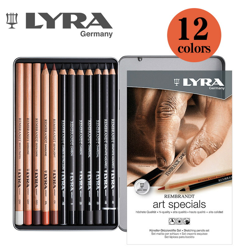 楽天市場】LYRA リラ 油性色鉛筆 ポリカラー メタルボックス入り
