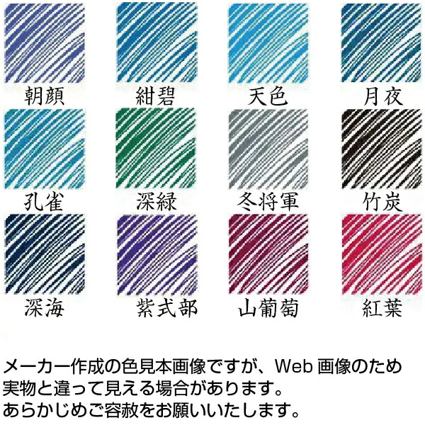 Pilot Iroshizuku Fountain Pen Ink Cartridges (6 pcs) - Charcoal