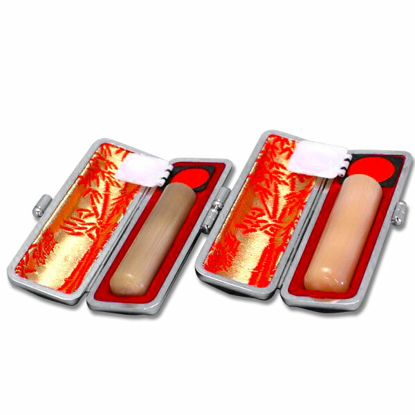 楽天市場】オランダ水牛/2本セット大/実印16.5mm+銀行印13.5mm/印鑑