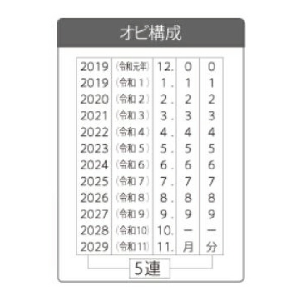 在庫有】 テクノタッチ 回転印 和西暦日付 明朝体 5連 4号 TK-DH4 サンビー 日付印 デート印 date data スタンプ ゴム印 はんこ 印鑑  回転 ナンバー 事務用品 ゴム印タイプ 回転ゴム印 お仕事スタンプ オフィス用品 回転式 www.tonna.com