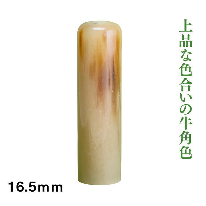 法人実印 牛角16.5mm寸胴タイプ|はんこ市場店