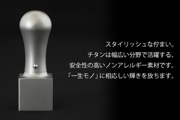 印鑑はんこ【ゆうメール発送】【本数限定】チタン法人印鑑角印21.0mm会社設立、領収書に【送料無料】tit-h買いまわり買い回りポイント消化(HK080)