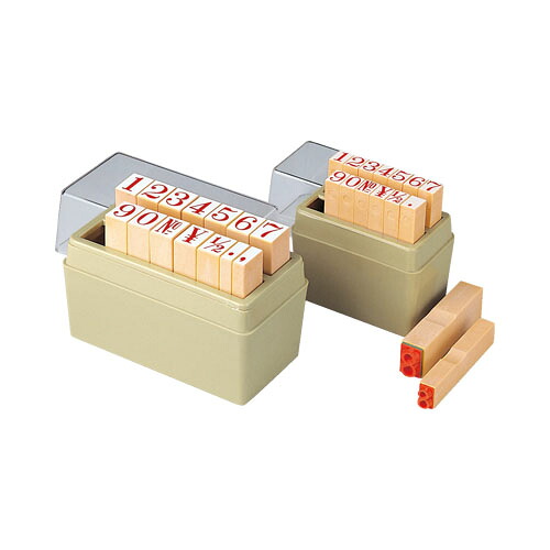【最大1000円OFFクーポン発行中】シャチハタ 柄付ゴム印 数字セット 特大号 スタンプ はんこ 3980円以上 送料無料