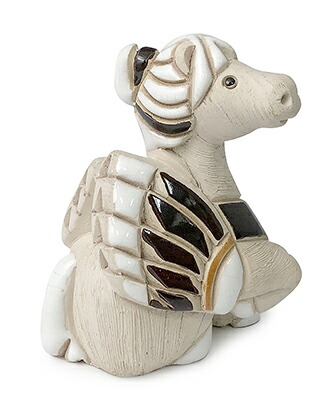 ペガサス 茶 子供 258b陶器 動物 置物 ペガサス 天馬 Pegasus ギリシア神話 伝説 干支 十二支 午 インテリア オブジェ 雑貨 おしゃれ かわいい 贈り物 プレゼント ウルグアイ製 Jurisaxis Com