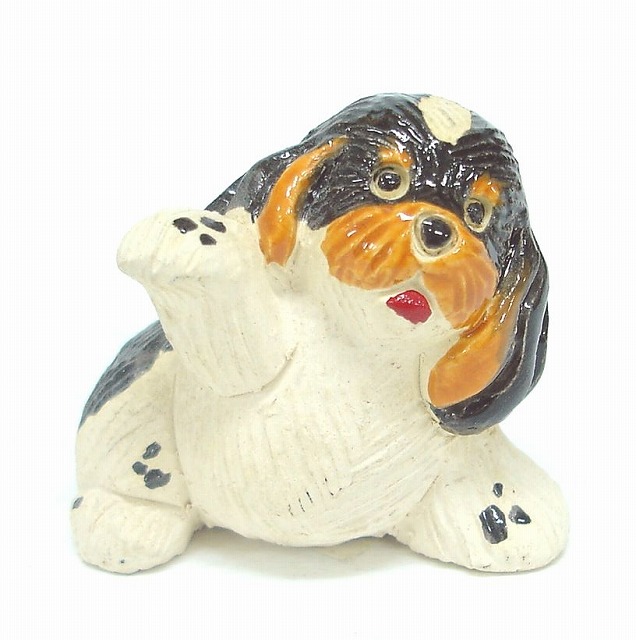 前足を上げる コッカー 502a陶器 置物 動物 犬 いぬ イヌdog ドッグ 干支 十二支 戌 ペット インテリア オブジェ 雑貨 おしゃれ かわいい 贈り物 プレゼント Giosenglish Com