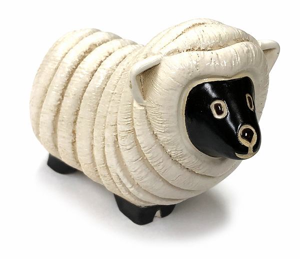 楽天市場】Sheep リボンをつけたヒツジの置物 羊 アンティーク