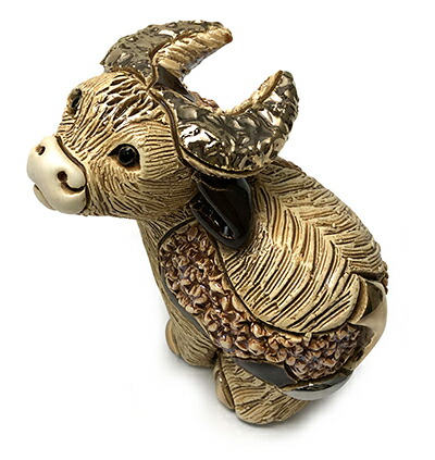 送料無料 茶雄牛子供 F429m陶器 動物 置物 牛 丑 うし 21干支 十二支 Cow Ox ブル Bull バッファロー Buffalo バイソン Bison ペット インテリア オブジェ 雑貨おしゃれ かわいい 贈り物 プレゼント ウルグアイ製 Crunchusers Com