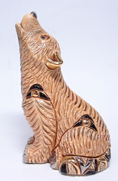 人気満点 送料無料 山オオカミ親 F1陶器 置物 動物 オオカミ おおかみ 狼 ウルフ Wolf ハスキー 赤ずきん 満月 インテリア オブジェ おしゃれ かわいい 雑貨 贈り物 プレゼント ウルグアイ製 高質で安価 Staging Ocanaocanaycia Com