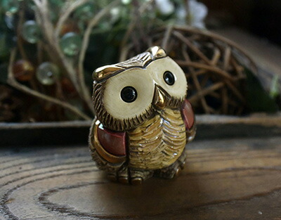 貨物輸送無料 ミニ梟2 MI11瀬戸物 居え物 生類 ふくろう フクロウ 梟 