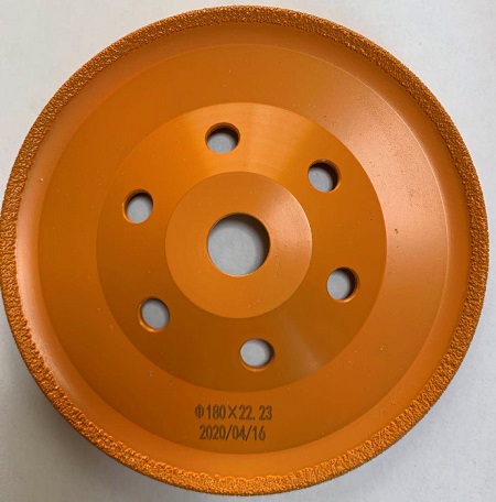 （否ブランド名）SGW18005 溶着金剛石 オフセット剃刀砥 5枚入 180×22.23 粒度SD40 摩滅 安全性のある 火花先ぼそる コストダウン 外径180粍 金剛石オフセット剃刀砥