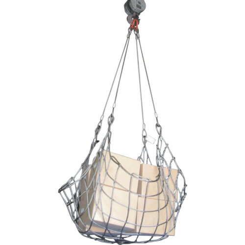 TAIYO ワイヤモッコ リング付 12×9×120目×2Ｍ角 3010465 運搬 吊り具 リング付 軽量 現場 建設 荷重3t 持ち運びしやすい 解体 作業 WRM120X2【法人限定】