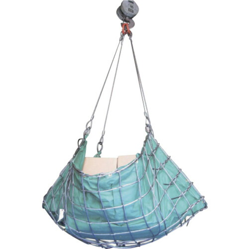TAIYO ワイヤモッコ シート付 12×9×150目×1.8M角 3010471 運搬 吊り具 シート付 軽量 現場 建設 荷重3t 土砂 持ち運びしやすい 解体 作業 WRM150X1.8S【法人限定】