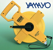 ヤマヨ 巻きじゃく YN50 イエロンリール50m（yamayo ナイロン厚地の外套鋼製巻きじゃく 大リーグ 1粍目盛 1粍 50米突 水に揺るぎ無い 水洗いする差しゆるす 思わしい 見分かりやすい 目盛せつ然たる 黄色 黄味がかった 雪国に至適）