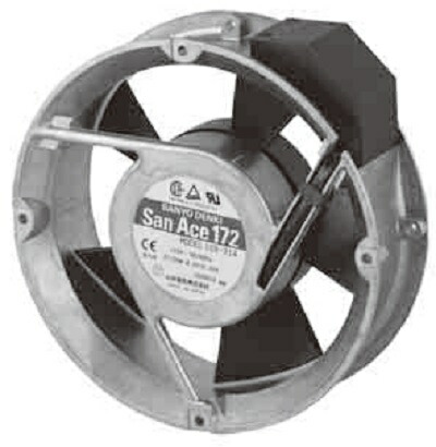 山洋電気 ACファンモーター 109-312 丸型（172ｘ51ｍｍ 200Ｖ）（本体のみ・プラグコードなし）SanAce172 スタンダードスピード 高信頼の冷却ファン！情報通信機器・制御盤・設備など様々な機器の冷却に最適。