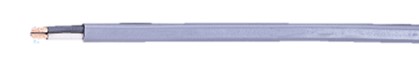 富士電線工業 VCTFK 薄墨色 0.75sq × 2c 100m 1巻 300V  ビニル基不成立ビニルシースキャブタイヤ長丸型吊りひも   灰