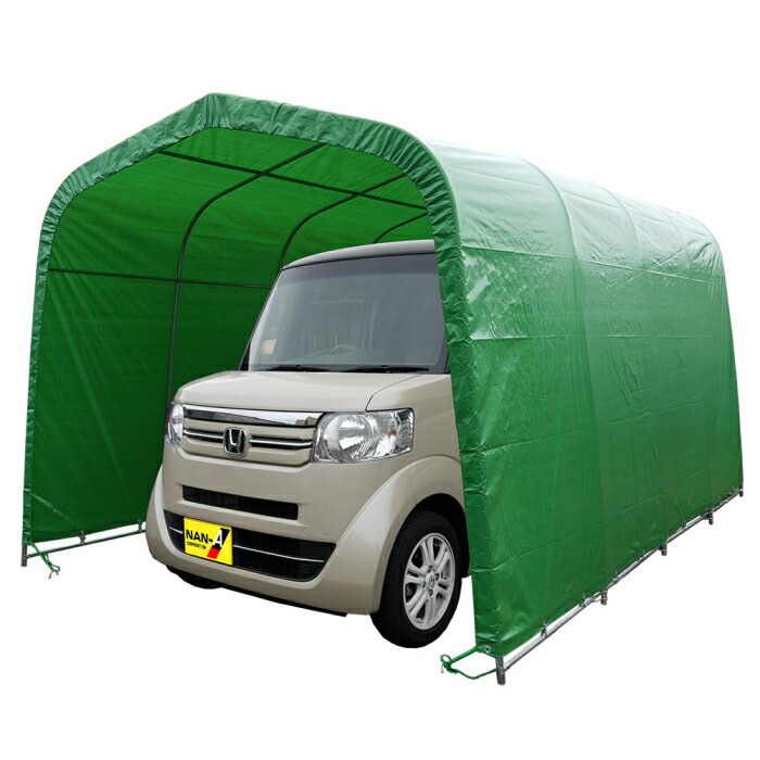 楽天市場 法人様宛は送料無料 送料区分a 軽自動車用パイプ車庫 マルチトンネルガレージ 2740u Mg 幅2 4m 奥行4m 高さ2 3m ハンシン ｒｋ １０ショップ