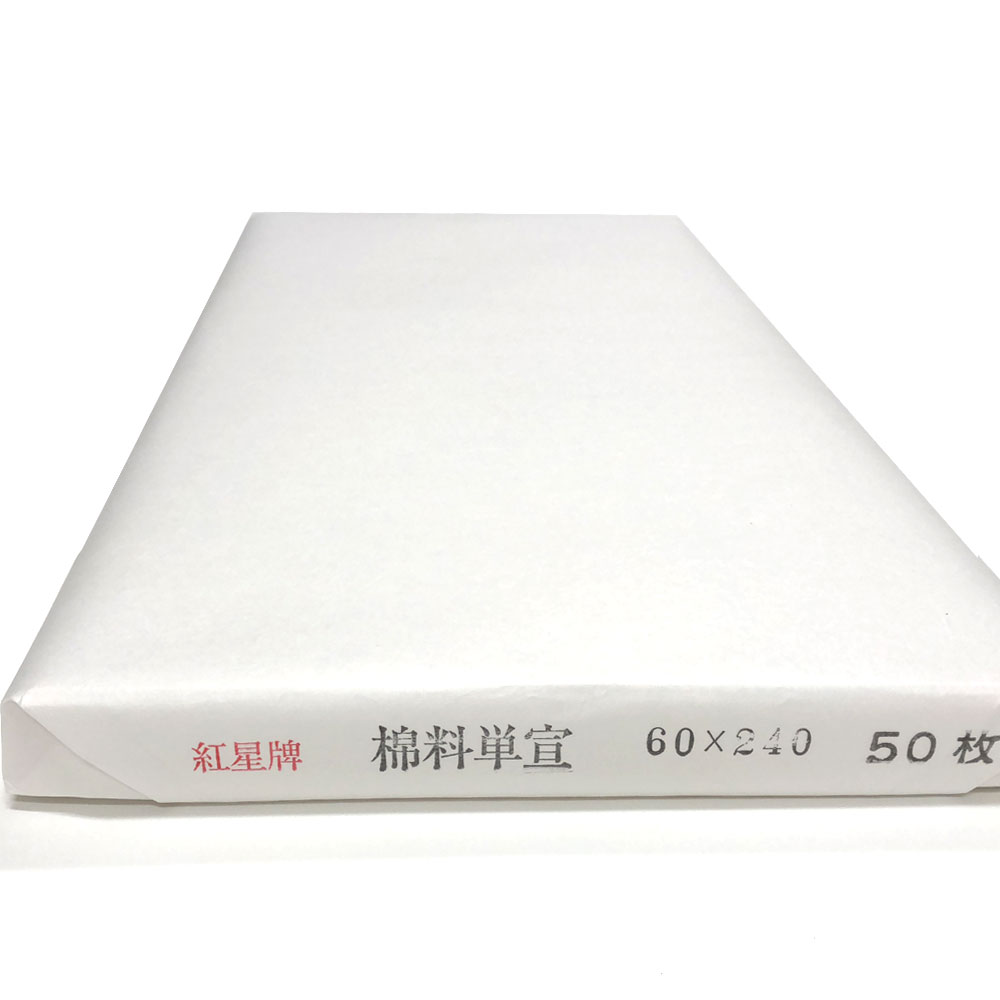 楽天市場】書道 手漉き 画仙紙 和光 2×8尺(600×2420mm) 50枚 漢字用